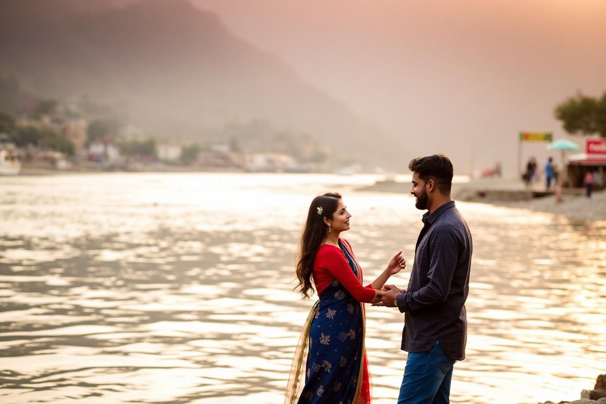 Pre-wedding by the Ganges
